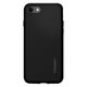 Spigen - Étui Liquid Air pour iPhone 7, 8, SE 2020 & SE 2022, noir