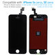 Écran pour iPhone 5S, SE, Black, Tactile avec cadre