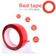 Magic RED Tape - Ruban Adhésif Double Face - 4 mm x 25 m (Transparent)