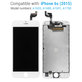 Écran pour iPhone 6S, White, Tactile avec cadre