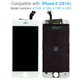 Écran pour iPhone 6, White, Tactile avec cadre