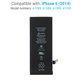 Batterie pour iPhone 6, 1810mAh