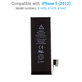 Batterie pour iPhone 5, 1440mAh