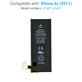 Batterie pour iPhone 4S, 1430mAh