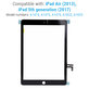 Tactile pour iPad Air, iPad (5th Gen 2017), Black