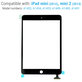 Tactile pour iPad Mini, Mini 2, Black