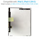 Apple iPad 3, iPad 4 - Écran LCD Refurbished