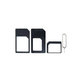 Adaptateur SIM 3en1 (NanoSIM, MicroSIM, MiniSIM) + Ouvre-prise SIM