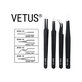 Vetus ESD-14 - Pince à épiler antistatique en métal à pointe droite (110 mm)