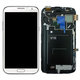 Samsung Galaxy Note 2 N7100 - Écran LCD + Ecran Tactile + Cadre (Marbre Blanc) - GH97-14112A Genuine Service Pack