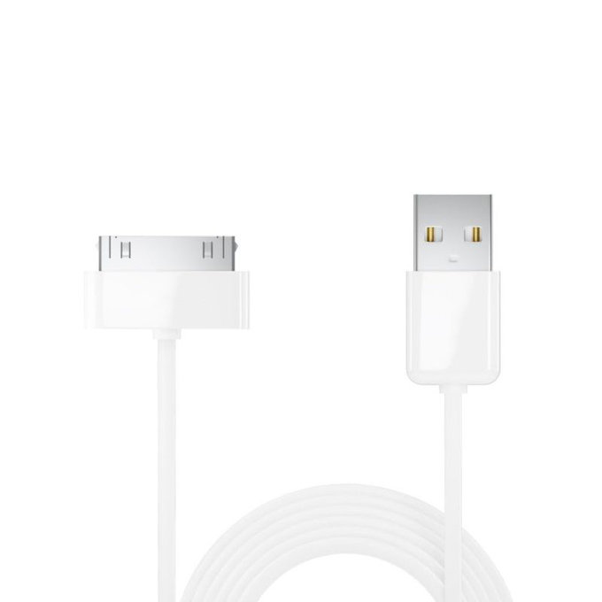 30-pin / USB câble, 1 m, compatible avec Apple