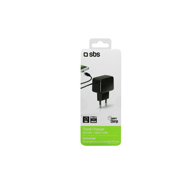 SBS - Adaptateur de charge 5W s Micro-USB, noir