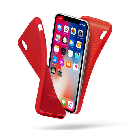 SBS - Polo Étui pour iPhone X, rouge