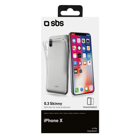 SBS - Étui skinny pour iPhone X, XS & 11 Pro, transparent