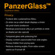 PanzerGlass - Verre Trempé Privacy Standard Fit pour iPhone X, XS et 11 Pro, transparent