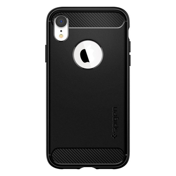Spigen - Coque Rugged Armor pour iPhone XR, noire