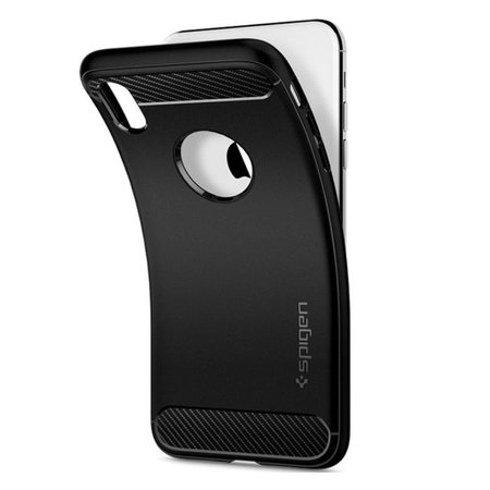 Spigen - Coque Rugged Armor pour iPhone XR, noire