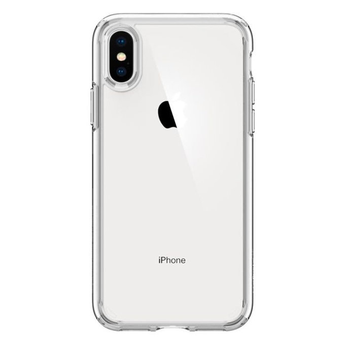 Spigen - Coque Ultra Hybride pour iPhone X & XS, transparente