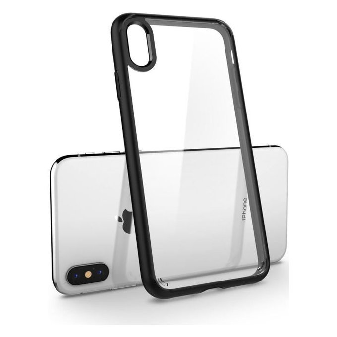 Spigen - Coque Ultra Hybride pour iPhone X & XS, Matte Black