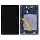 Samsung Galaxy Tab A 10.5 T590, T595 - Écran LCD + Ecran Tactile + Cadre (Noir) - GH97-22197A Genuine Service Pack