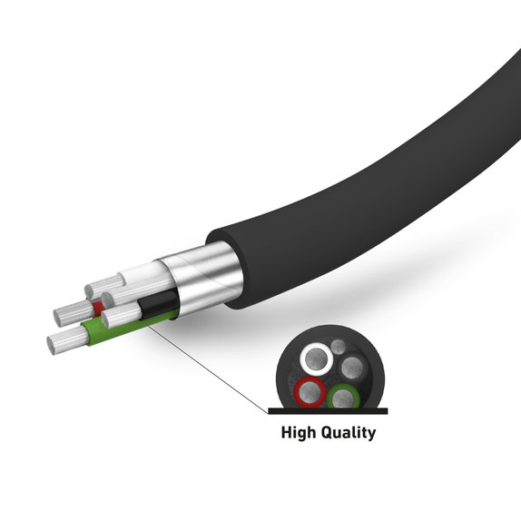 SBS - Chargeur de voiture 2x USB + Câble USB / USB-C, noir