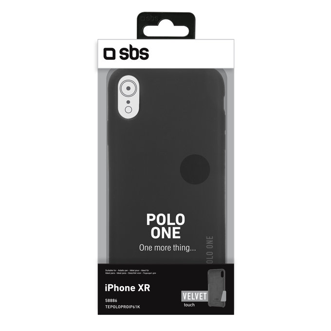 SBS - Coque Polo One pour iPhone XR, noir