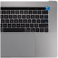 Apple MacBook Pro 15" A1707 (Fin 2016 - Mi 2017) - Cadre clavier supérieur + clavier US + microphone + trackpad + haut-parleurs (gris sidéral)