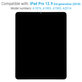 Apple iPad Pro 12.9 (3rd Gen 2018) - Écran LCD + Écran tactile + Carte IC Refurbished