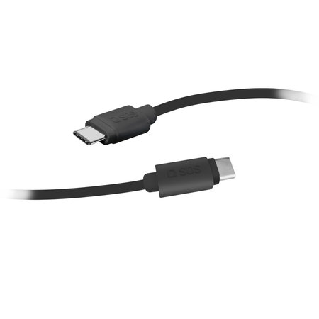 SBS - Câble USB-C / USB-C (1,5 m), noir