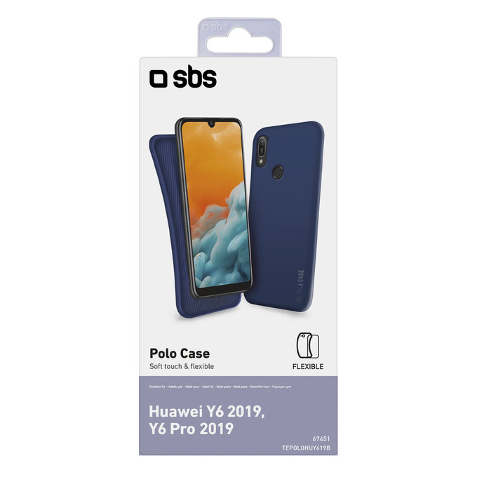 SBS - Coque Polo pour Huawei Y6 2019, Y6 Pro 2019, bleu