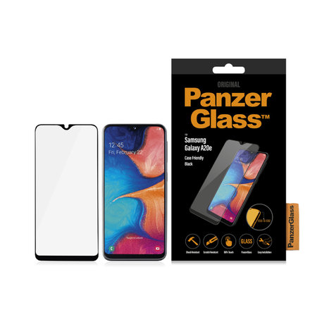 PanzerGlass - Compatible avec les coques en verre trempé pour Samsung Galaxy A10e et A20e, noir