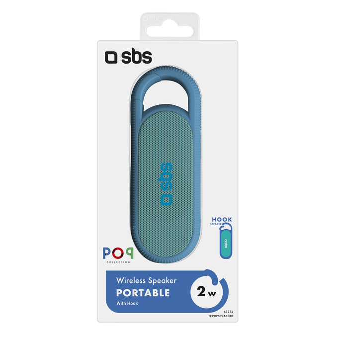 SBS - Haut-parleur sans fil POP, bleu