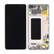 Samsung Galaxy S10 Plus G975F - Écran LCD + Ecran Tactile + Cadre (Ceramic White) - GH82-18849J, GH82-18834J Genuine Service Pack