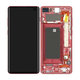 Samsung Galaxy S10 Plus G975F - Écran LCD + Ecran Tactile + Cadre (Rouge Cardinal) - GH82-18849H, GH82-18834H Genuine Service Pack