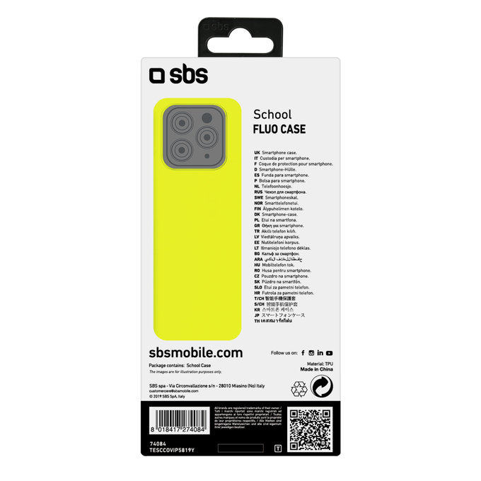 SBS - Étui School pour iPhone 11 Pro, jaune