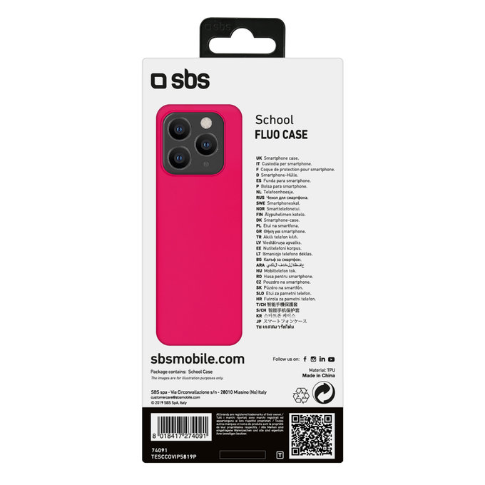 SBS - Coque School pour iPhone 11 Pro, rose