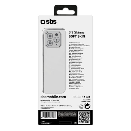 SBS - Étui Skinny pour iPhone 11 Pro, transparent
