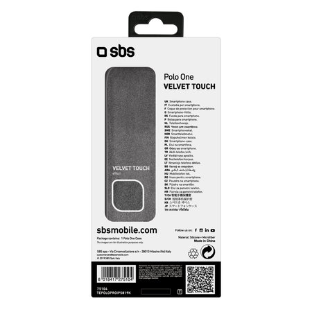 SBS - Coque Polo One pour iPhone 11 Pro, noir