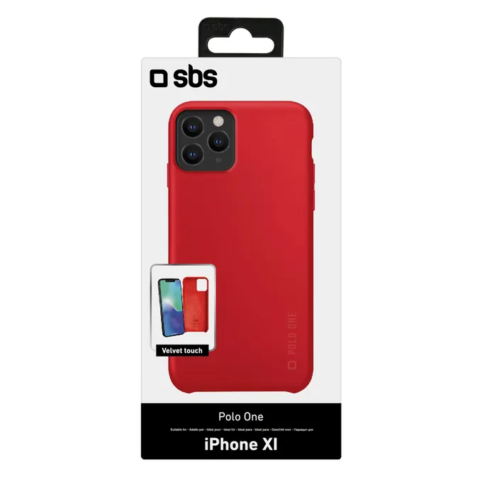 SBS - Coque Polo One pour iPhone 11 Pro, rouge