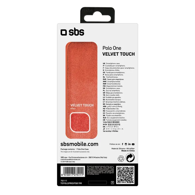 SBS - Coque Polo One pour iPhone 11 Pro, rouge