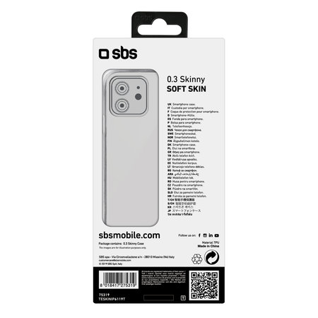 SBS - Étui Skinny pour iPhone 11, transparent