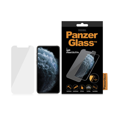 PanzerGlass - Verre trempé standard pour iPhone X, XS et 11 Pro, transparent