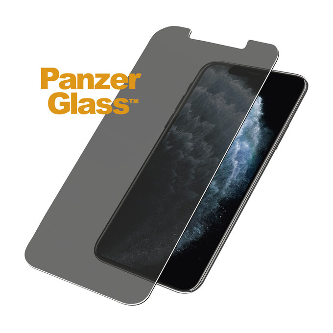 PanzerGlass - Verre trempé Privacy Standard Fit pour iPhone 11 Pro, Xs, X, transparent