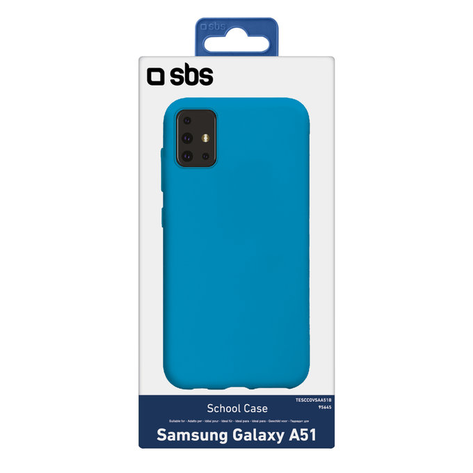 SBS - Étui School pour Samsung Galaxy A51, bleu