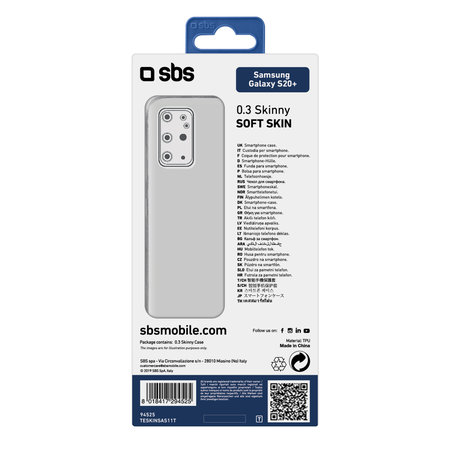SBS - Étui Skinny pour Samsung Galaxy S20+, transparent