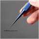 2UUL Tête droite BlueT – Pince à épiler en alliage de titane pour un saut de fil précis (0,1 mm)