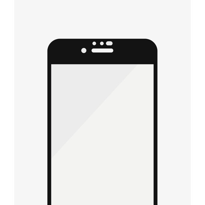 PanzerGlass - Coque en verre trempé Friendly AB pour iPhone 6, 6s, 7, 8, SE 2020 & SE 2022, noir
