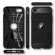 Spigen - Coque Rugged Armor pour iPhone SE 2020 & SE 2022, noire