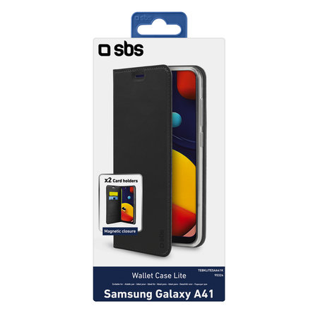 SBS - Étui Book Wallet Lite pour Samsung Galaxy A41, noir
