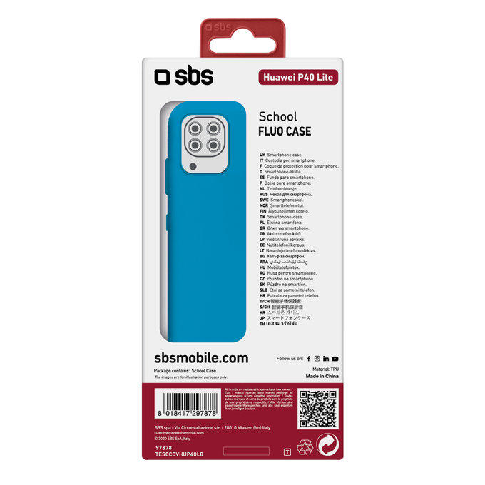 SBS - Étui School pour Huawei P40 Lite, bleu